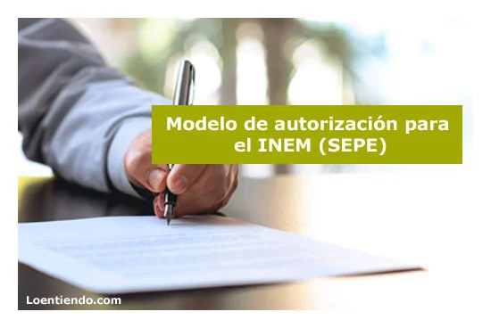 Modelo de Autorización para SEPE (Inem)