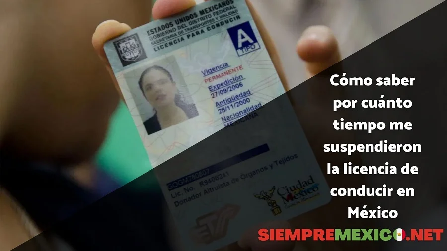 Tiempo de suspensión de licencia de conducir en México: cómo saberlo