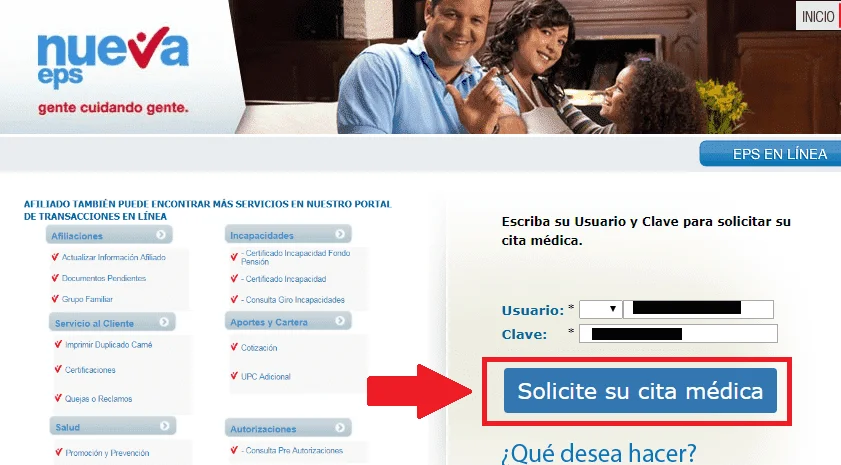 Solicita tus citas médicas en línea con la nueva EPS