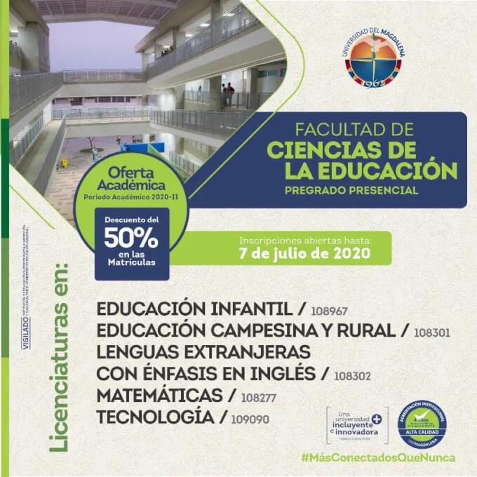Conoce las carreras presenciales y virtuales de la Universidad del Magdalena