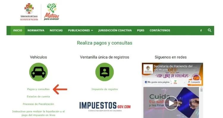 Cómo realizar la liquidación del Impuesto Vehicular en Popayán