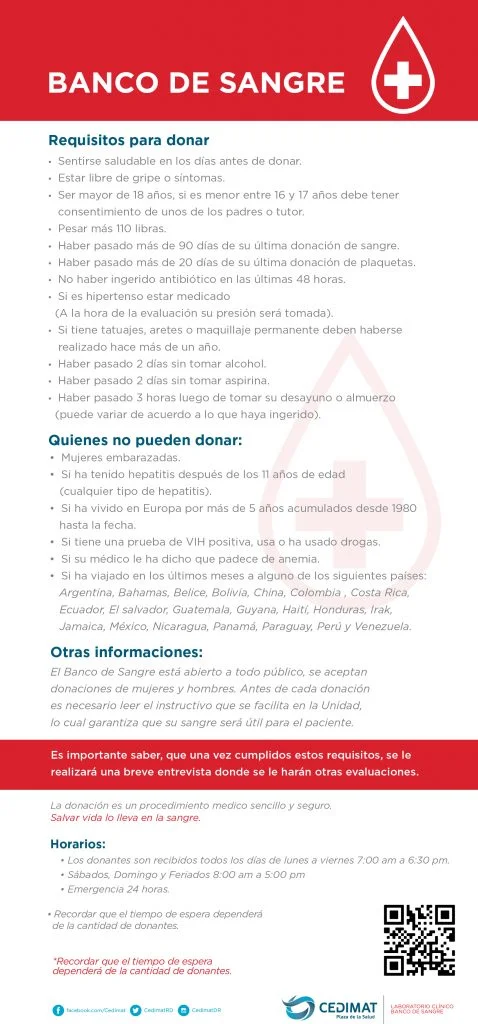 Puedo donar sangre: requisitos y procedimientos a seguir