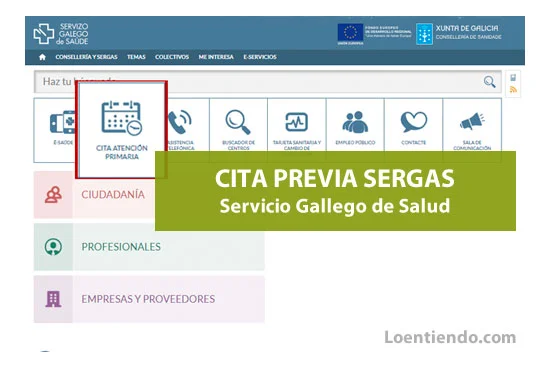 Cita previa Sergas