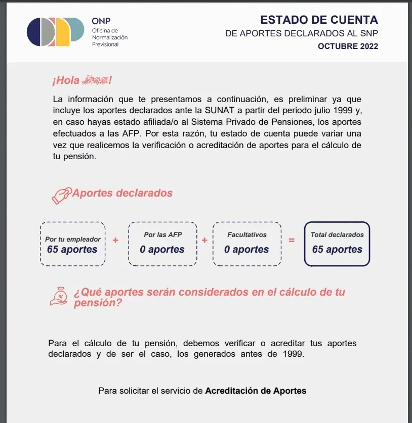Requisitos y más para el Estado de Cuenta ONP