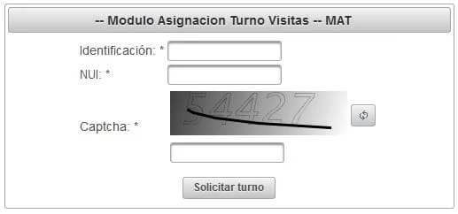 Proceso de asignación de citas en Visitel por internet