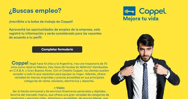 Requisitos laborales para trabajar en Coppel México