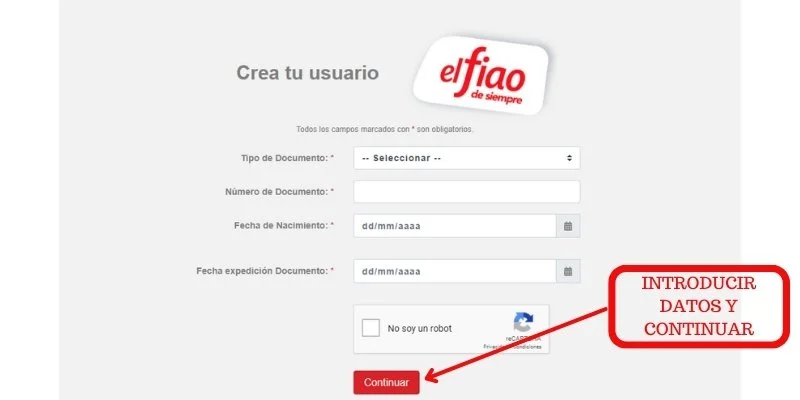 Registro en línea para obtener tu estado de cuenta Flamingo