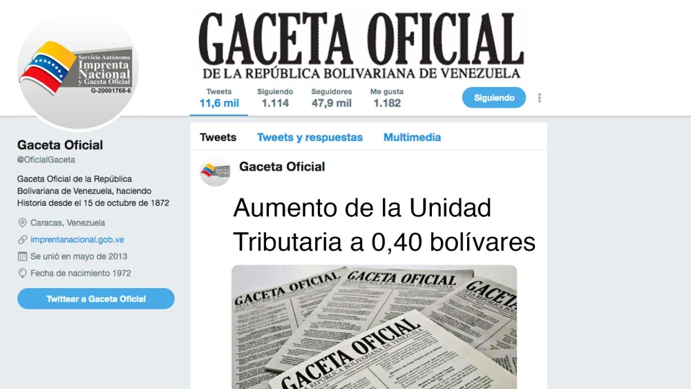 Unidad Tributaria en Venezuela !Valor Actual¡