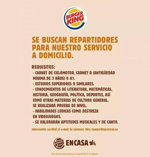 Conoce los Requisitos para Trabajar en Burger King