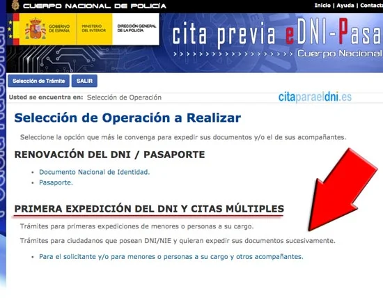 Cita previa para el DNI por primera vez en España