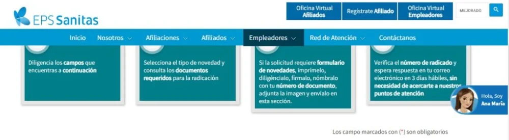Requisitos para afiliarse a Sanitas EPS