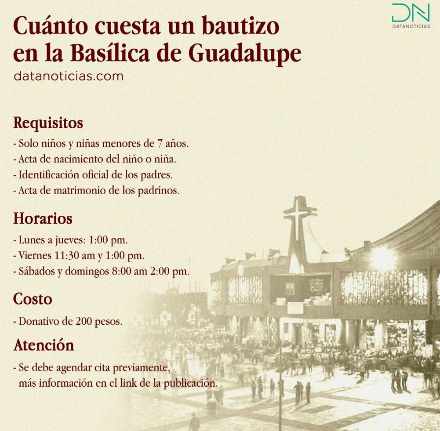 Requisitos para bautizos en la Villa de México: todo lo que necesitas saber