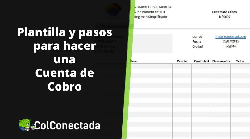 Formato de cuenta de cobro en Colombia: Guía completa y plantilla gratuita.