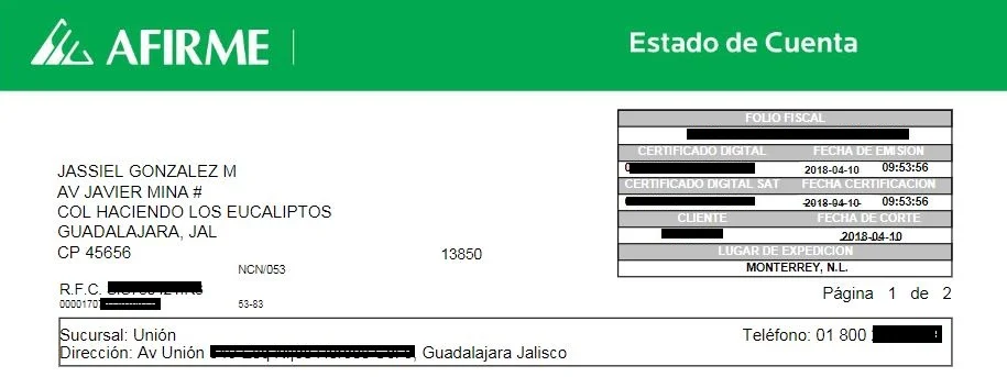 Conoce a detalle tu Estado de Cuenta Afirme