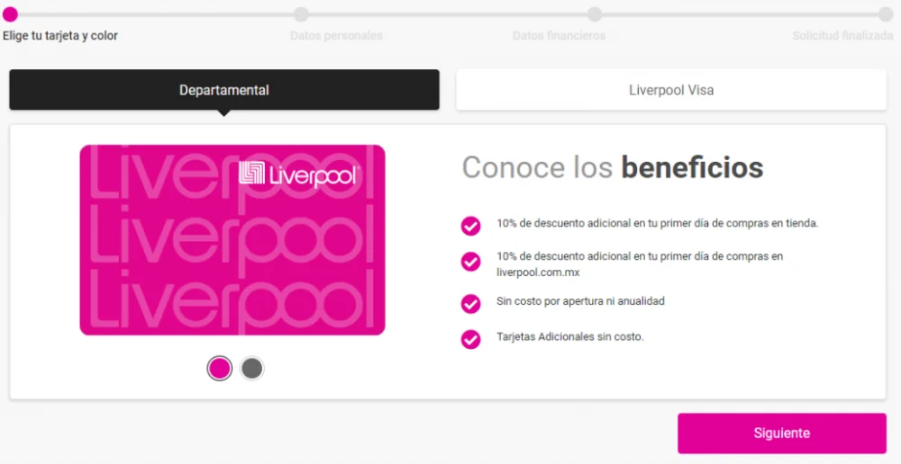 Tramita tu Tarjeta de Crédito Liverpool de manera sencilla