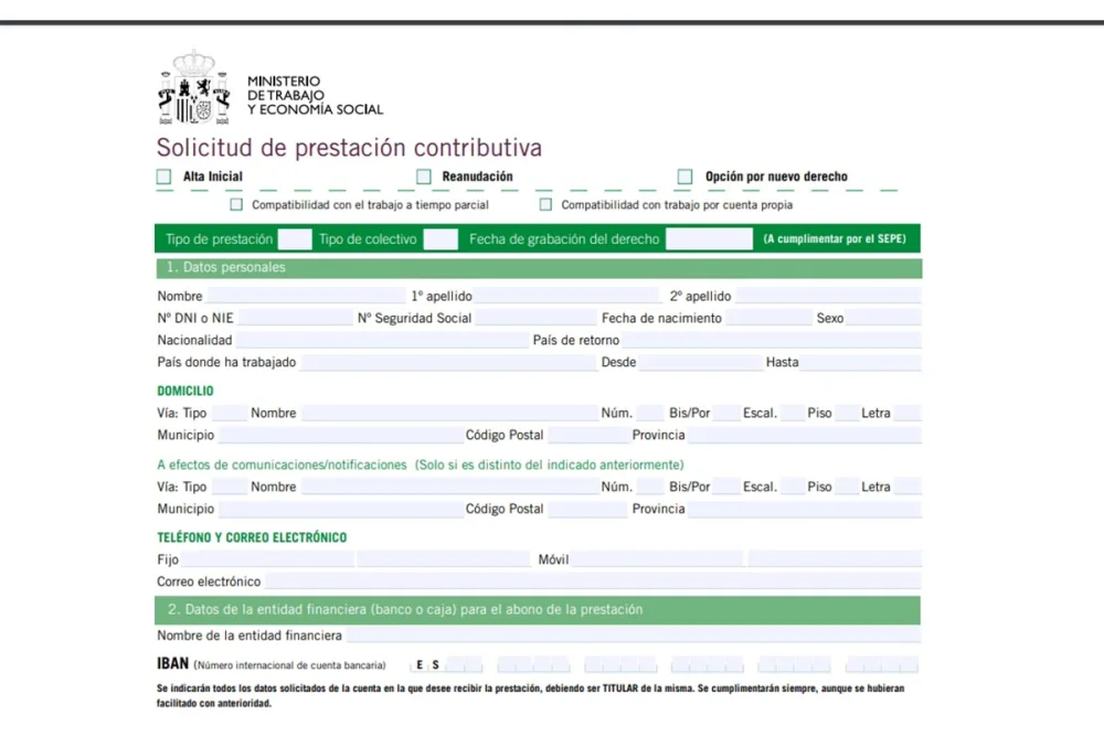 Prestación Contributiva 2021