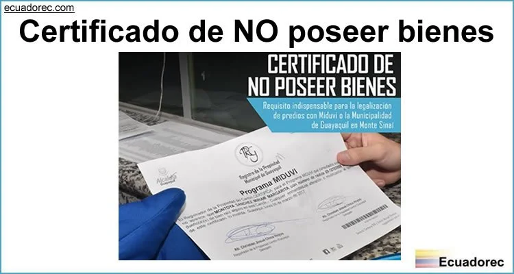 Todo lo que debes saber para obtener un certificado de no poseer bienes embargados en Ecuador