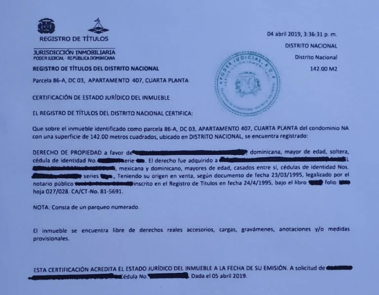 Certificado de No Inscripción de Hipotecas en la República Dominicana: Todo lo que necesitas saber sobre su obtención y requisitos