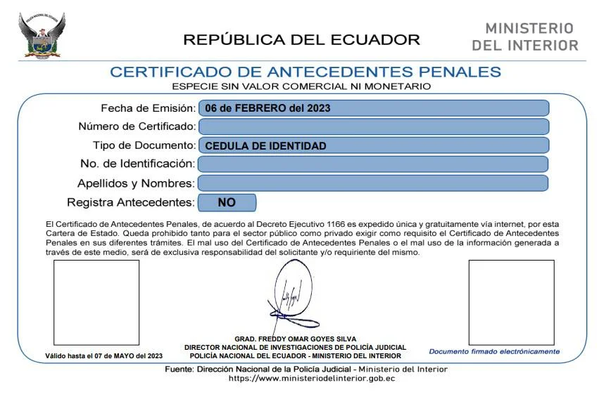 Guía completa: Cómo obtener tu Certificado de no tener antecedentes policiales en Ecuador en 5 pasos