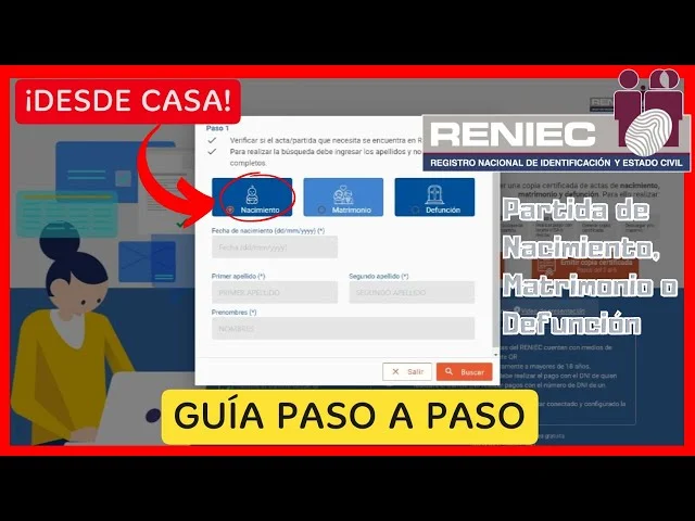 Guía completa: Cómo obtenero obtener partida de nacimiento en Perú paso a paso