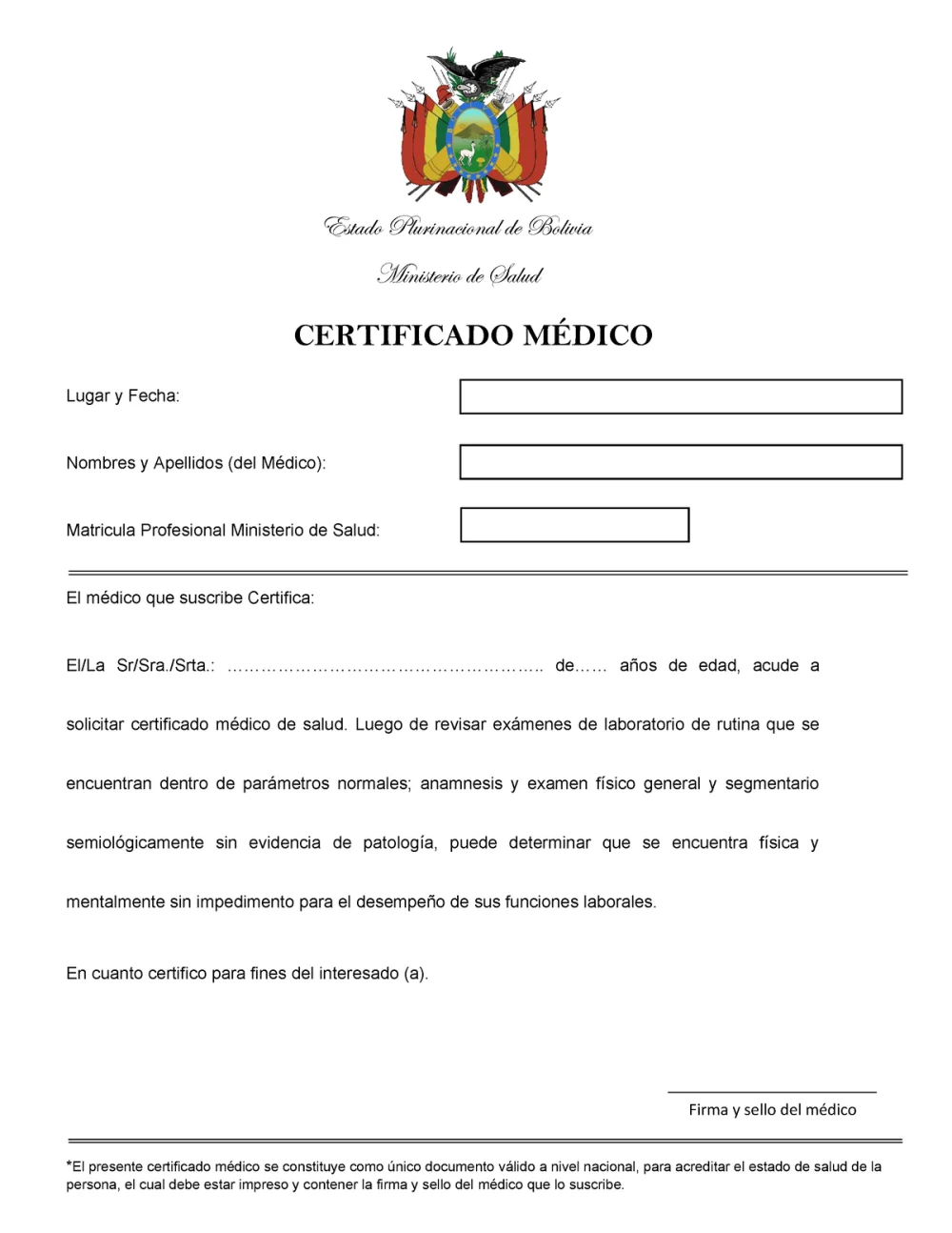 Guía completa: Cómo obtener un certificado médico en Bolivia paso a paso