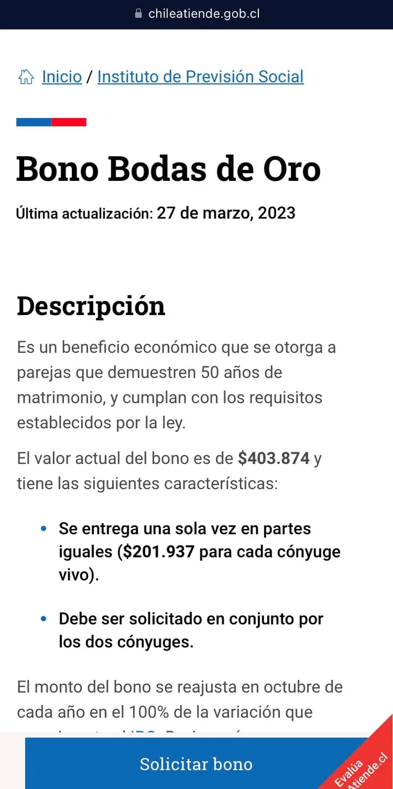 Descubre los Requisitos para Solicitar el Bono Bodas de Oro en Chile: Todo lo que Necesitas Saber