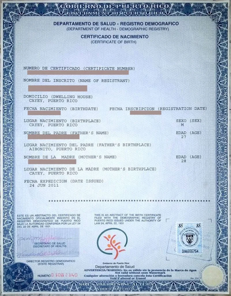 Todo lo que necesitas saber sobre los requisitos para solicitar el Certificado de Nacimiento en Puerto Rico