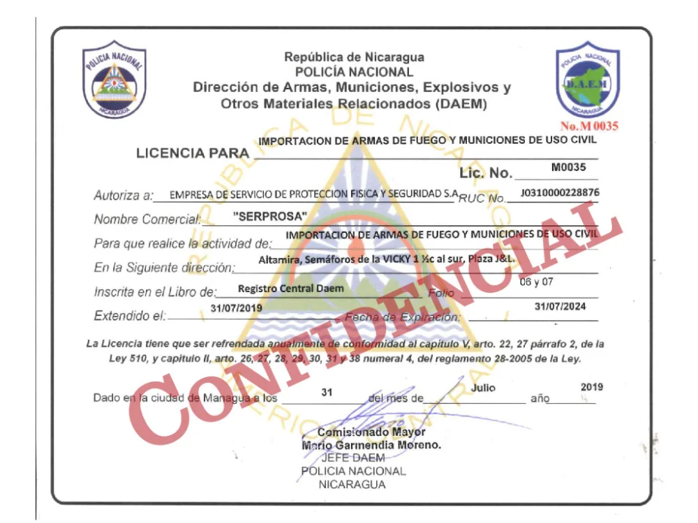 Todo lo que necesitas saber sobre los requisitos para solicitar licencia para empresa de seguridad privada en Nicaragua