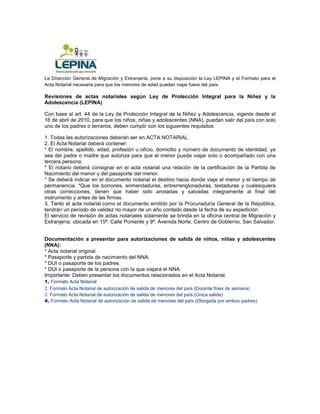 Todo lo que necesitas saber sobre los requisitos para solicitar permiso de salida del país para menores en El Salvador