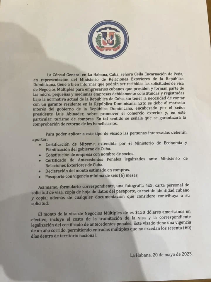 Todo lo que necesitas saber sobre los requisitos para la Visa de Negocios en República Dominicana