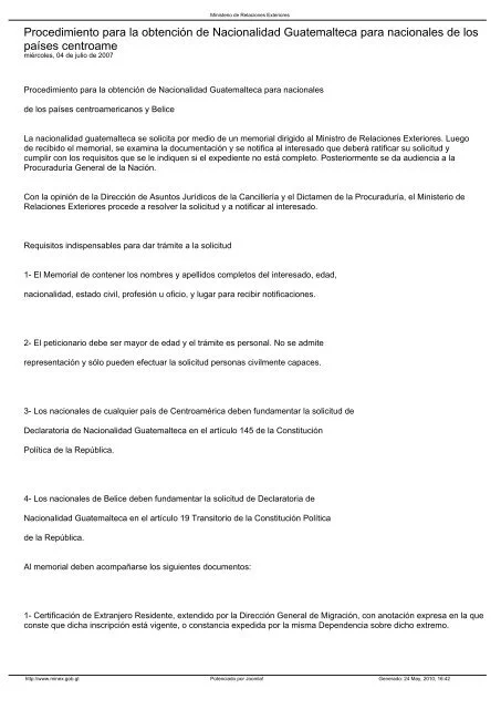 Todo lo que debes saber sobre la solicitud de nacionalidad guatemalteca: requisitos y proceso detallado