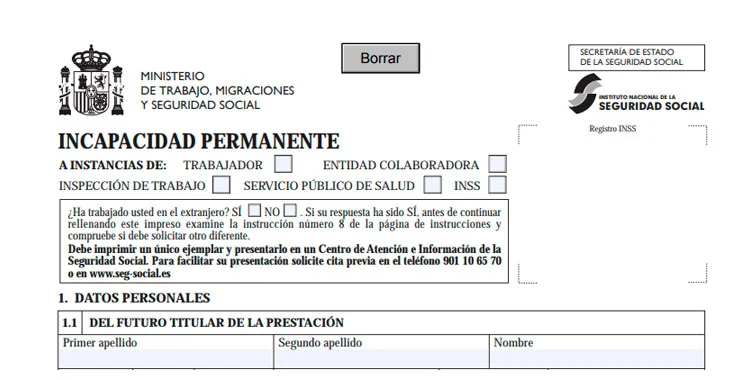Solicitud de prestación por incapacidad permanente en España: Todo lo que necesitas saber