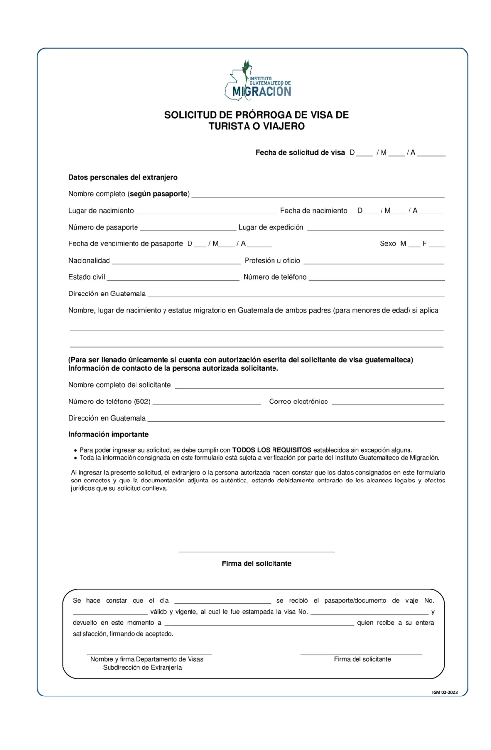 Guía completa para realizar una solicitud de prórroga de visa en Guatemala: ¡Sigue estos pasos!