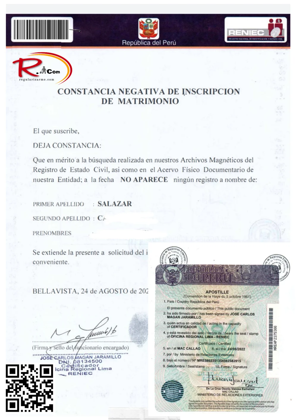 Todo lo que necesitas saber sobre el trámite del certificado de soltería en el extranjero para casarte en Perú