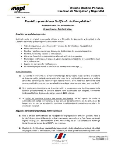 Guía completa de trámites para solicitar permiso de navegación en Costa Rica: ¡Todo lo que debes saber!