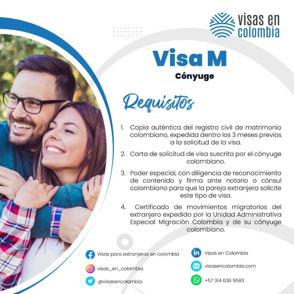 Visa para cónyuge de nacional colombiano: todo sobre requisitos y proceso de solicitud en [Año]