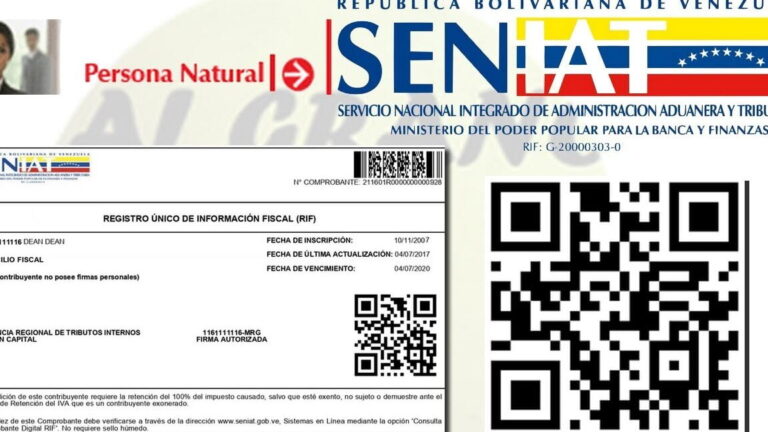 Guía completa para la obtención del Registro de Información Fiscal (RIF ...